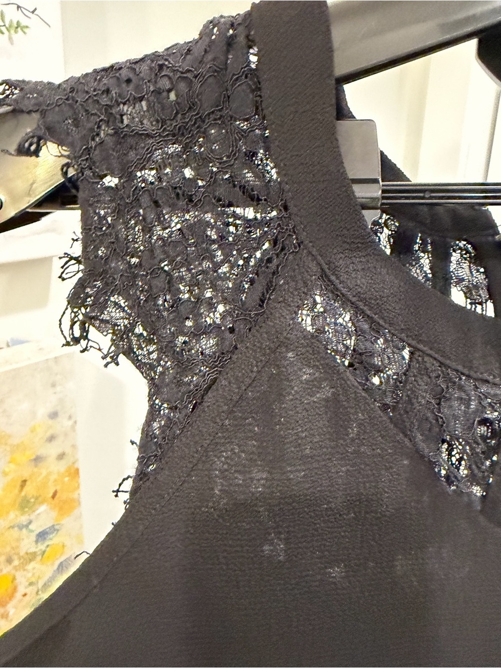 41 Hawthorn Black Lace Yoke Tank